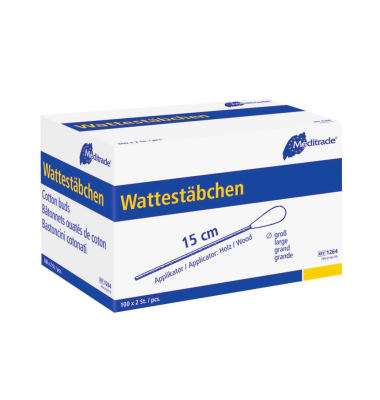 Wattestäbchen braun
