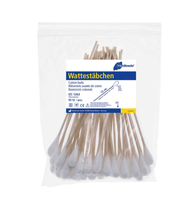 Wattestäbchen braun
