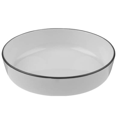 6 ID Fine Schalen Modest Black Stolt grau 21,0 cm