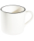 6 ID Fine Kaffeebecher Modest Black Alzar weiß 0,3 l