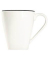 6 ID Fine Kaffeebecher Modest Black Piazza weiß 0,3 l
