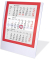 Tischkalender 5038 WEIß/ROT, 