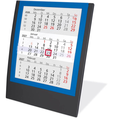 Tischkalender 5038 SCHWARZ/BLAU, 