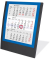 Tischkalender 5038 SCHWARZ/BLAU, 