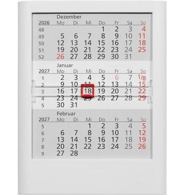 Tischkalender 5035 WEIß, 