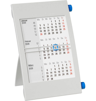 Tischkalender 5000 GRAU/BLAU, 