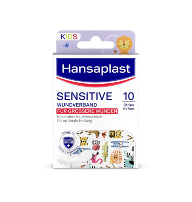 Wundverband Pflaster SENSITIVE KIDS 48709 bunt 60 x 70 mm