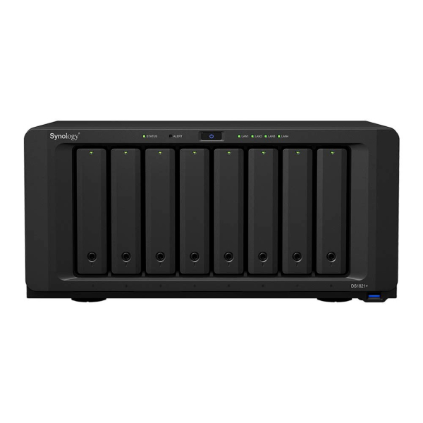 4711174723973 - Disk Station DS1821+ - NAS-Server - 8 Schächte - SATA 6Gb s - RAID RAID 0 1 5 6 10 JBOD - RAM 4 GB 4711174723973 - Disk Station DS1821+ - NAS-Server - 8 Schächte - SATA 6Gb s - RAID RAID 0 1 5 6 10 JBOD - RAM 4 GB