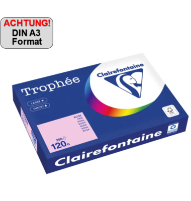 Kopierpapier Trophée Color 1310PC rosa A3 120g 