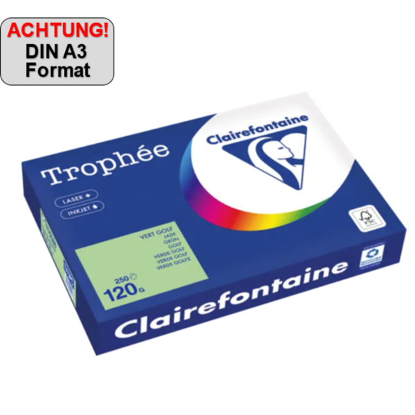 3329680005479 - Kopierpapier A3 120g grün 250Bl 3329680005479 250 Blatt