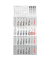 Wandkalender 7033420006, 30x62,5cm (BxH), 2026