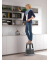 Rollhocker 2121 Stahl schwarz 44cm hoch 4,9kg
