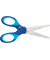 Kinderschere Grip Schulschere, Edelstahl, rostfrei, 13,5cm, blau