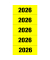 Jahreszahlen 1686, 2026, gelb, 60x26mm, selbstklebend
