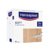 Wundpflaster Soft 48738, 1 Rolle, 8cmx5m, hautfarben