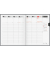 Buchkalender 1076160906, Manager Wt 7 - weektimer, schwarz, 1 Woche / 2 Seiten, 21x26cm (ca. A4), 2026