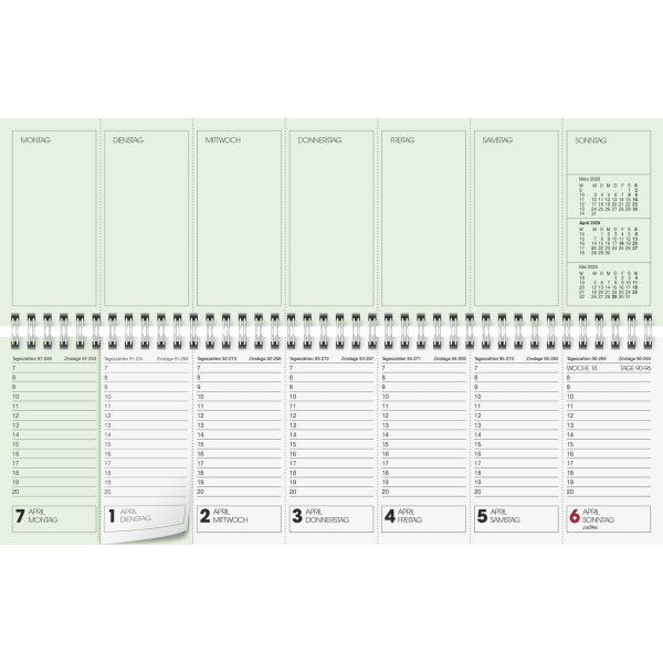 4061947145410 - Querkalender 5072521506 1 Woche   2 Seiten 316x106cm (BxH) 2026 4061947145410 Glocken