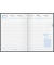 Buchkalender 5079460906, schwarz, 1 Woche / 2 Seiten, 14,8x20,5cm (BxH), 2026