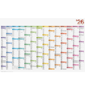 Plakatkalender 1070117006, 14 Monate / 1 Seite, 106x66,6cm (BxH), 2026