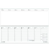 Querkalender 126-0700, Giganta, 1 Woche / 2 Seiten, 42,2x14,8cm (BxH), 2026