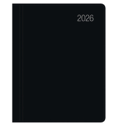 Taschenkalender 660-1020, 660, schwarz, 2 Seiten / 1 Woche, 8,3x10,7cm (BxH), 2026
