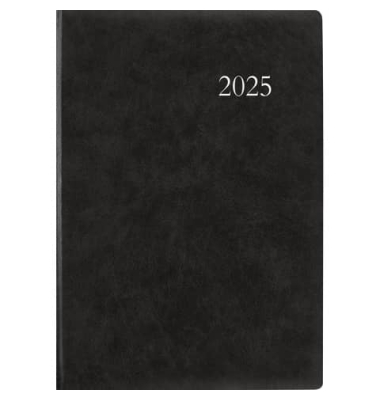 Buchkalender 886-0021, anthrazit, 1 Tag / 1 Seite, 21x29,7cm (A4), 2026