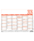 Tafelkalender 904-0000, 904, 6 Monate / 1 Seite,  (A5 quer), 2025