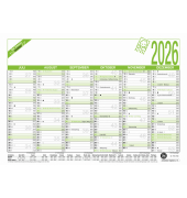 Tafelkalender 907-0700, Natura, 6 Monate / 1 Seite, 29,7x21cm (BxH), 2026