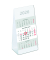 Tischkalender 980-0000, 3 Monate / 1 Seite, 10,5x21cm (BxH), 2026