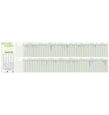 Urlaubsübersicht 25Personen 100x29,7cm