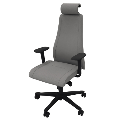 Bürodrehstuhl Viden Pro Armlehne sw/gr