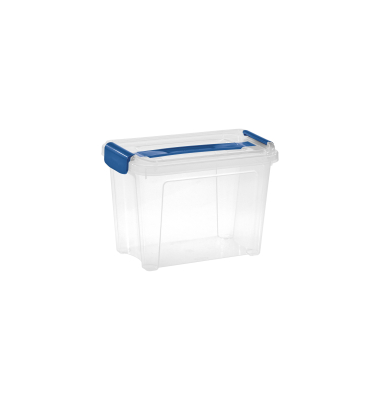 Aufbewahrungsbox Combi Box Henkel 8034300ABM, 4,6 Liter, mit Clipdeckel, au&szlig;en 272x170x192mm, Kunststoff transparent/ozeanblau