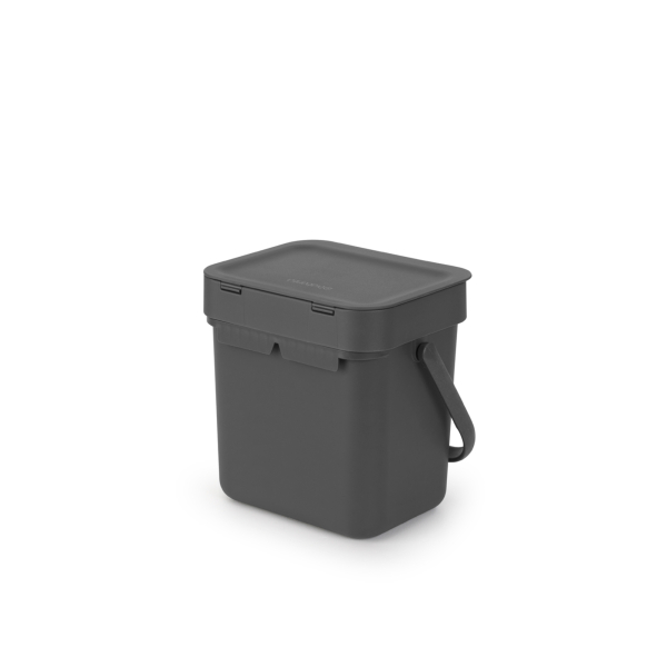 8710755209888 - Abfallbehälter Sort & Go 3 Liter Mülleimer mit praktischem Tragegriff Farbe Grey 8710755209888 - Abfallbehälter Sort & Go 3 Liter Mülleimer mit praktischem Tragegriff Farbe Grey