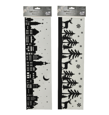 Fensterdeko Stadt sw 2St