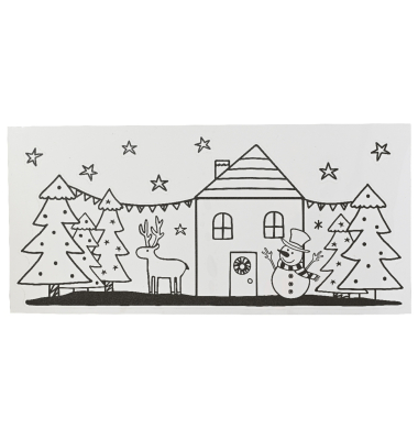 Fensterdeko Weihnachten sw