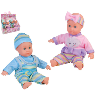 Puppe Baby Zipfelmütze sort.