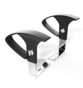 Bürostuhl-Armlehnen 7123 CHR, schwarz/chrom