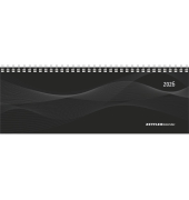 Tischkalender 2026 1W2S quer schwarz