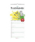 Bastelkalender 160601, 1 Monat / 1 Seite ( 3 Spalten ), 