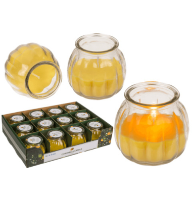 Citronella-Kerze im Glas