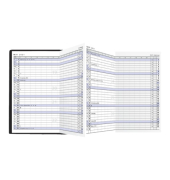 Taschenkalender 510-1020, schwarz, 1 Monat / 2 Seiten, 9,5x16cm, 2026