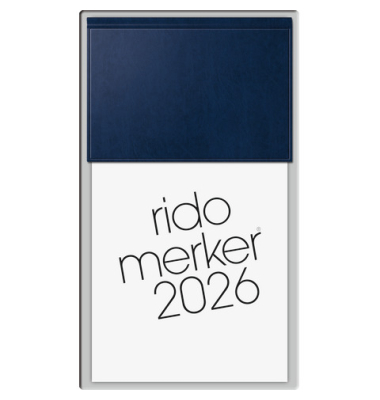 Tagesblock 2026 dunkelblau