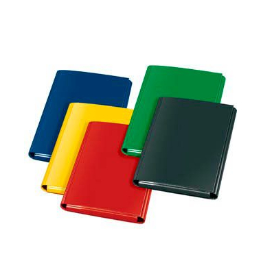 Heftbox 1441900, A4 rot/blau/gelb/grün/schwarz, Karton