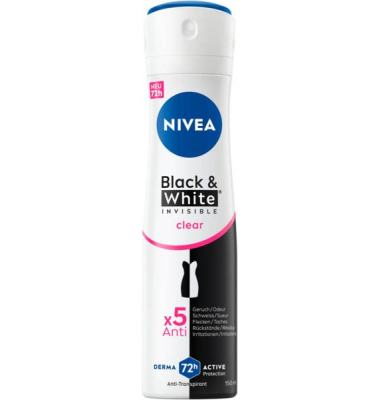 Black & White Invisible Clear Deo-Spray 150 ml