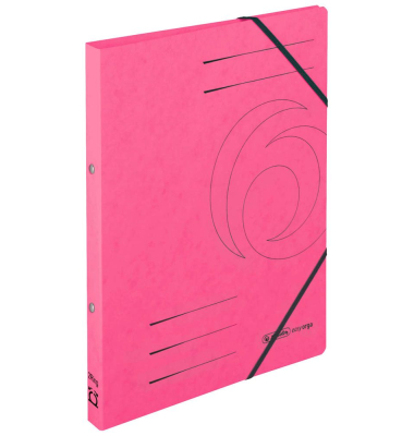 Ringbuch 300005374, A4 Karton fuchsia