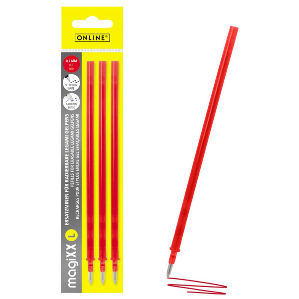 4014421701404 - magiXX L Gelschreiberminen rot 07 mm 4014421701404 3 Stück