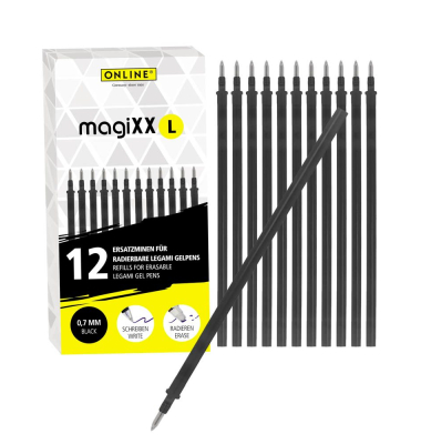 magiXX L Gelschreiberminen schwarz 0,7 mm