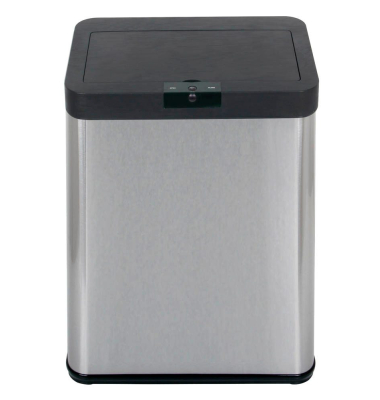 Sensor Mülleimer 48,0 l edelstahl, schwarz