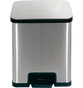 Powerstep Mülleimer 38,0 l edelstahl, schwarz
