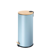 Tretpedal Mülleimer 30,0 l hellblau